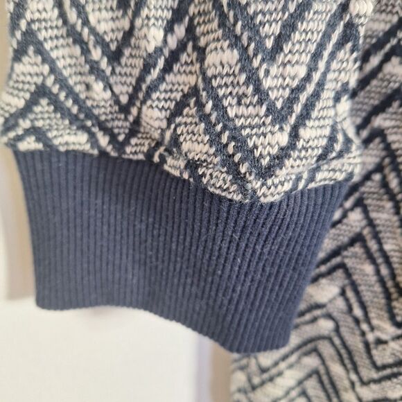 Jones New York Womens Open Front Cardigan Jacket Chevron Knit Chunky Small P - Picture 5 of 13